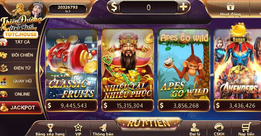 Các trò chơi slot New8 với giải thưởng lớn